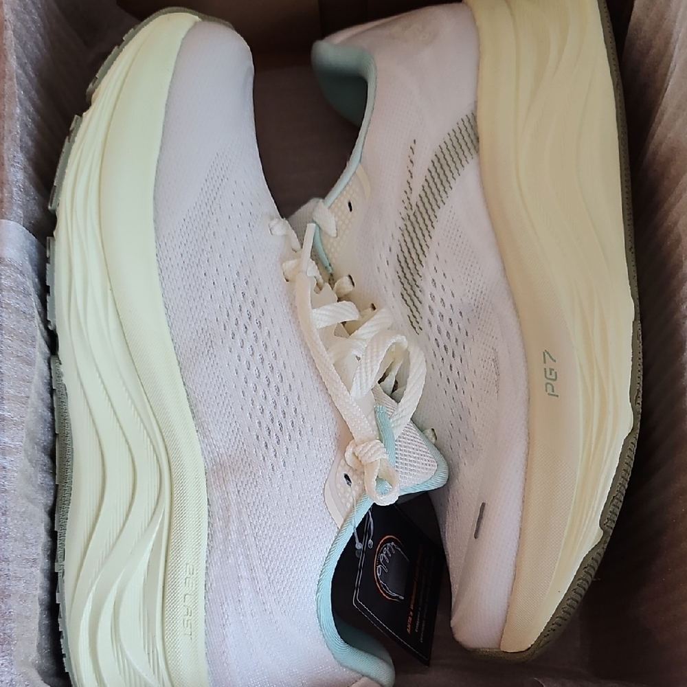 Women's White and Cream Athletic Shoes